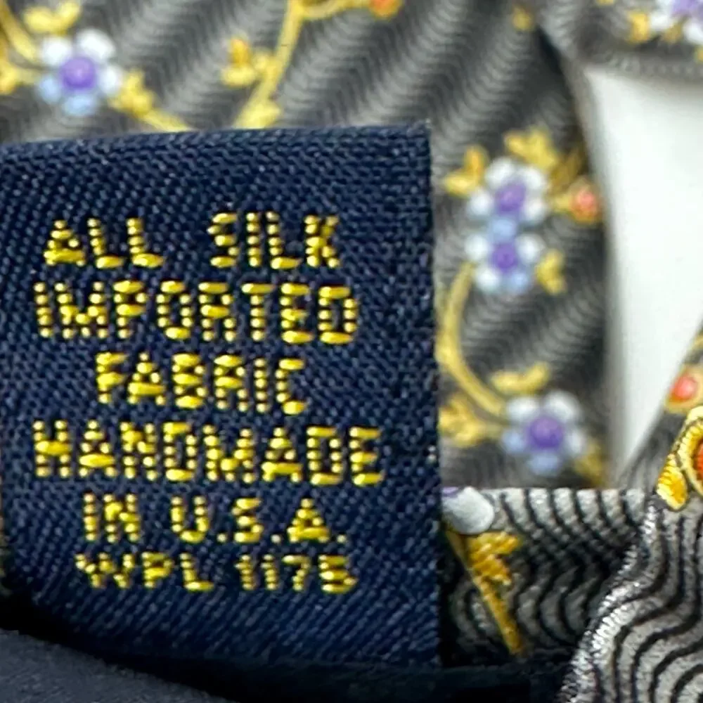 Faberge Vintage Floral Silk Tie